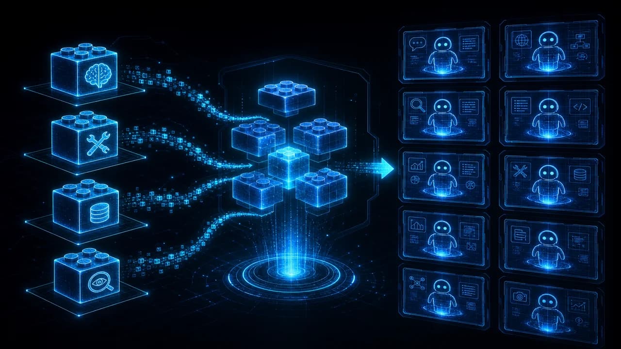 Harness Template Library: 10 Production-Ready Agent Harnesses on 15 Shared Infrastructure Modules