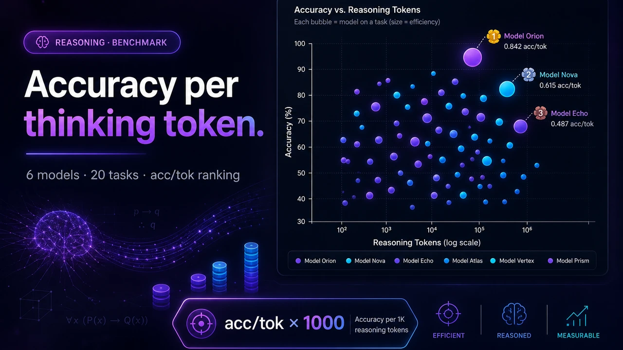Reasoning Token Efficiency Leaderboard: Ranking Thinking Models by Accuracy per Token