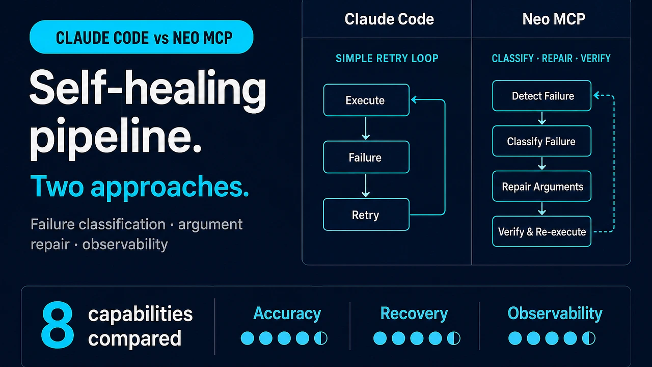 Building a Self-Healing AI Pipeline: Claude Code vs Claude Code + Neo MCP